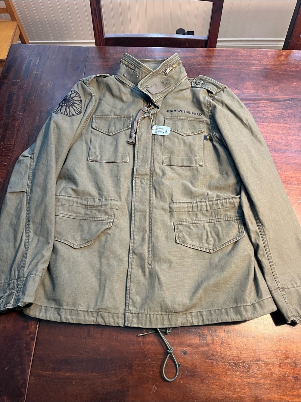 Alpha Industries Olive Green Military Field Jacket